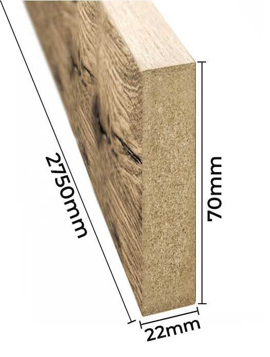 Dekorativne lamele 22x70 mm - Hrast Wotan
