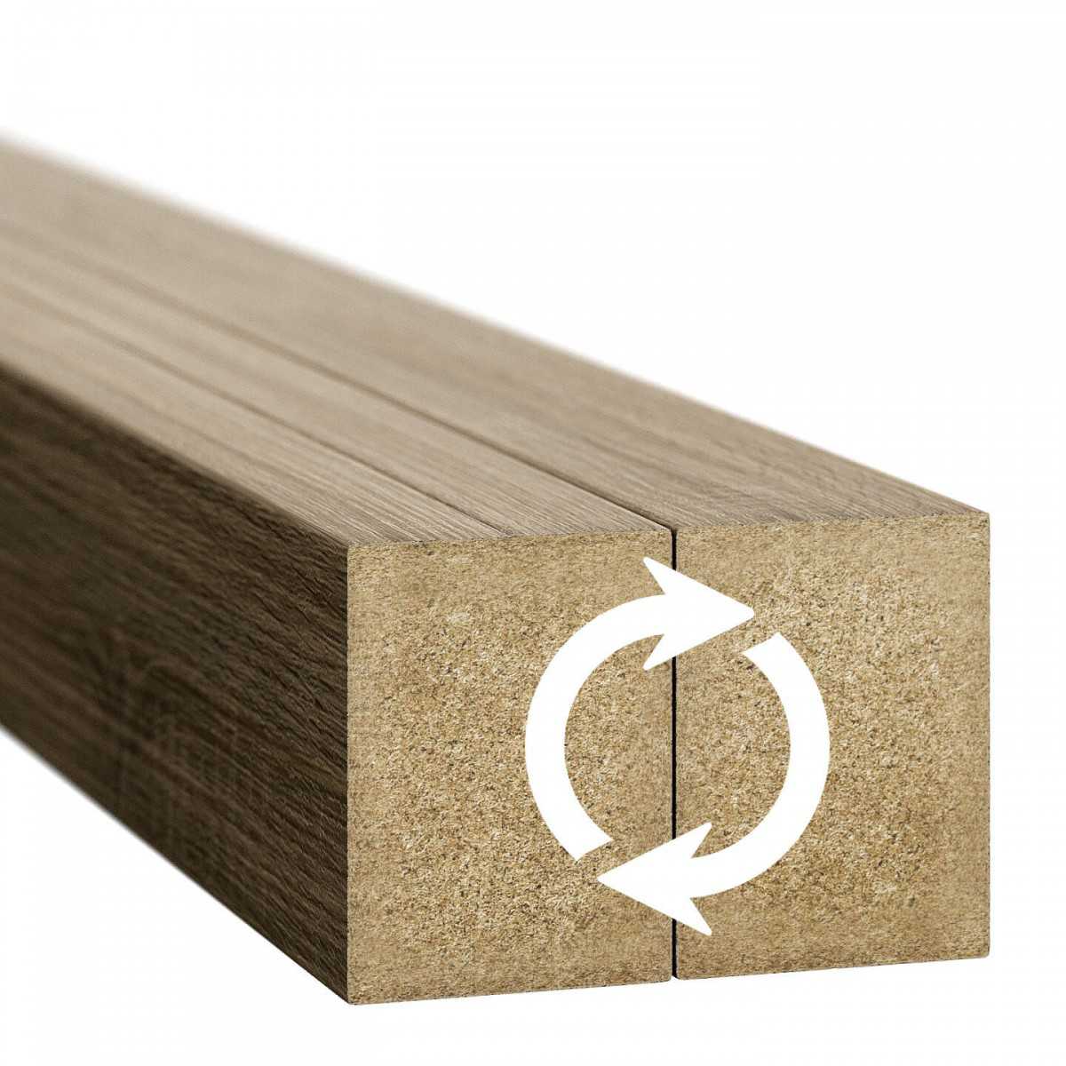 Dekorativne lamele 3x4 cm - Sivi Hrast