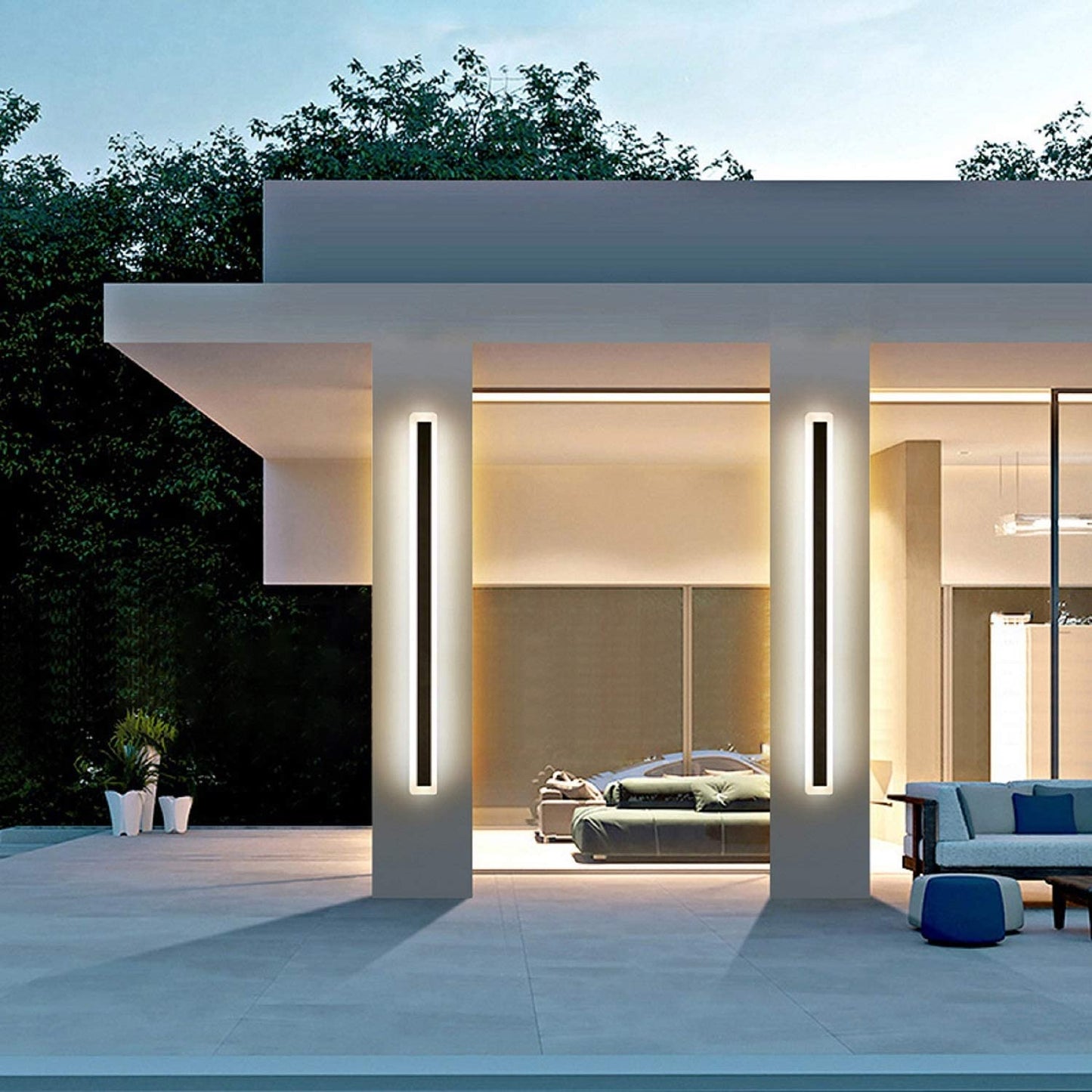 Zunanja svetilka Luxor, 150cm / LED 4000K IP65 / senzor