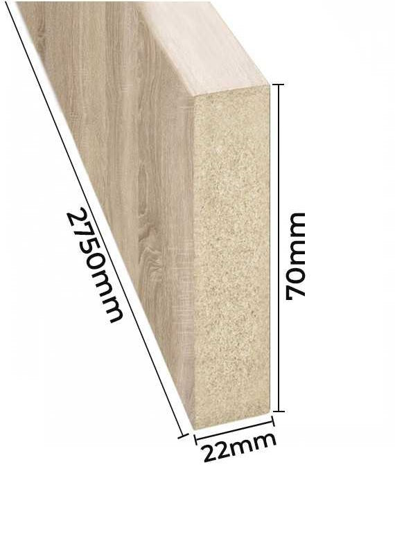 Dekorativne lamele 22x70 mm - Hrast Sonoma