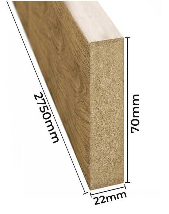 Dekorativne lamele 22x70 mm - Naravni Hrast