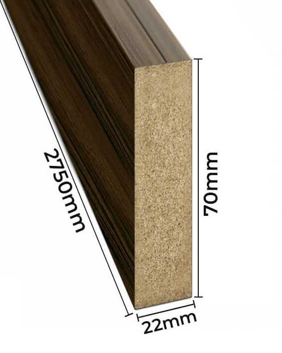 Dekorativne lamele 22x70 mm - Oreh