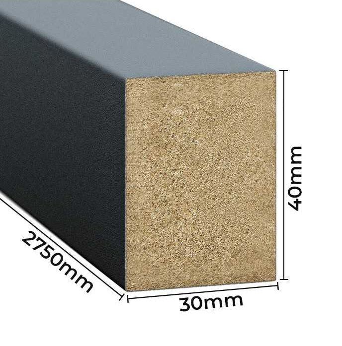 Dekorativne lamele 3x4 cm - Hrast Antracit