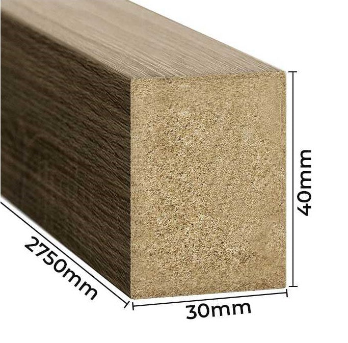 Dekorativne lamele 3x4 cm - Sivi Hrast