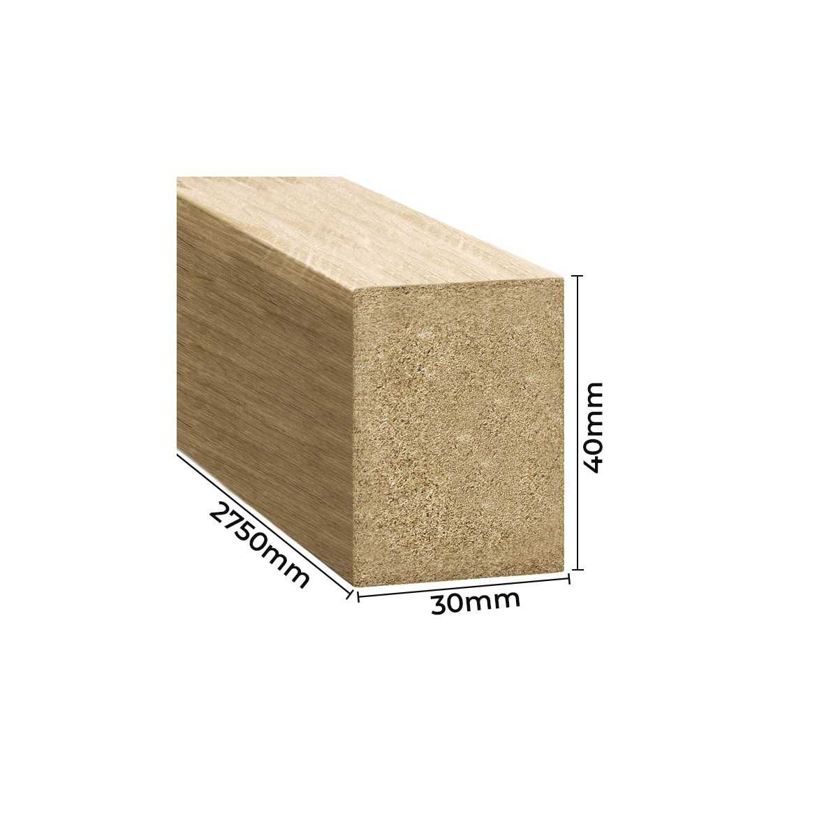 Dekorativne lamele 3x4 cm - Hrast Sonoma